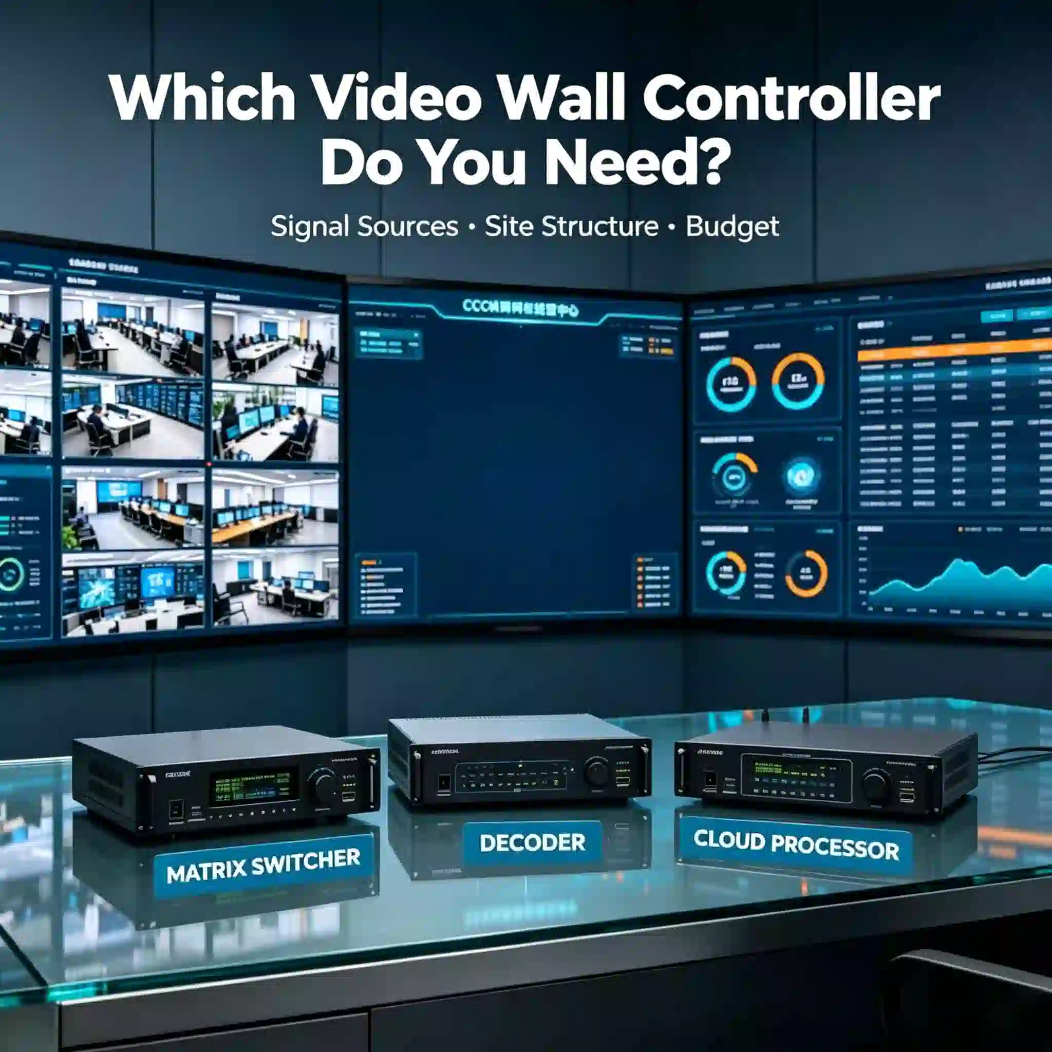 LCD Video Wall Controller Comparison: Matrix Switcher vs Decoder vs Cloud Processor for CCTV