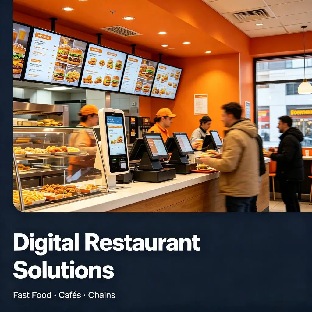 Complete Digital Restaurant Solutions for Fast Food, Cafés & Chains