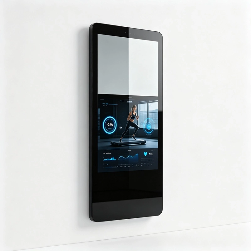 Smart Fitness Mirror Capacitive Touch Screen Gym Hotel