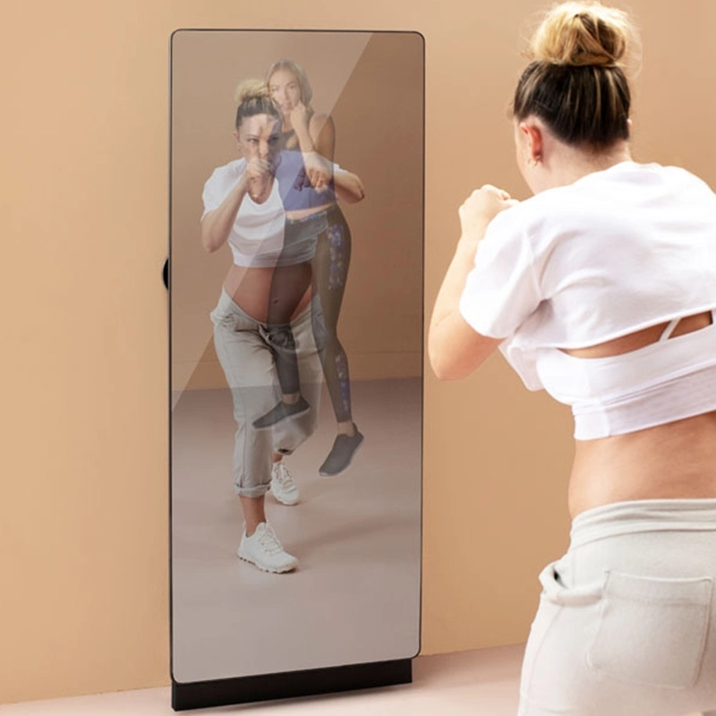 Smart fitness mirror boxing HIIT interactive training