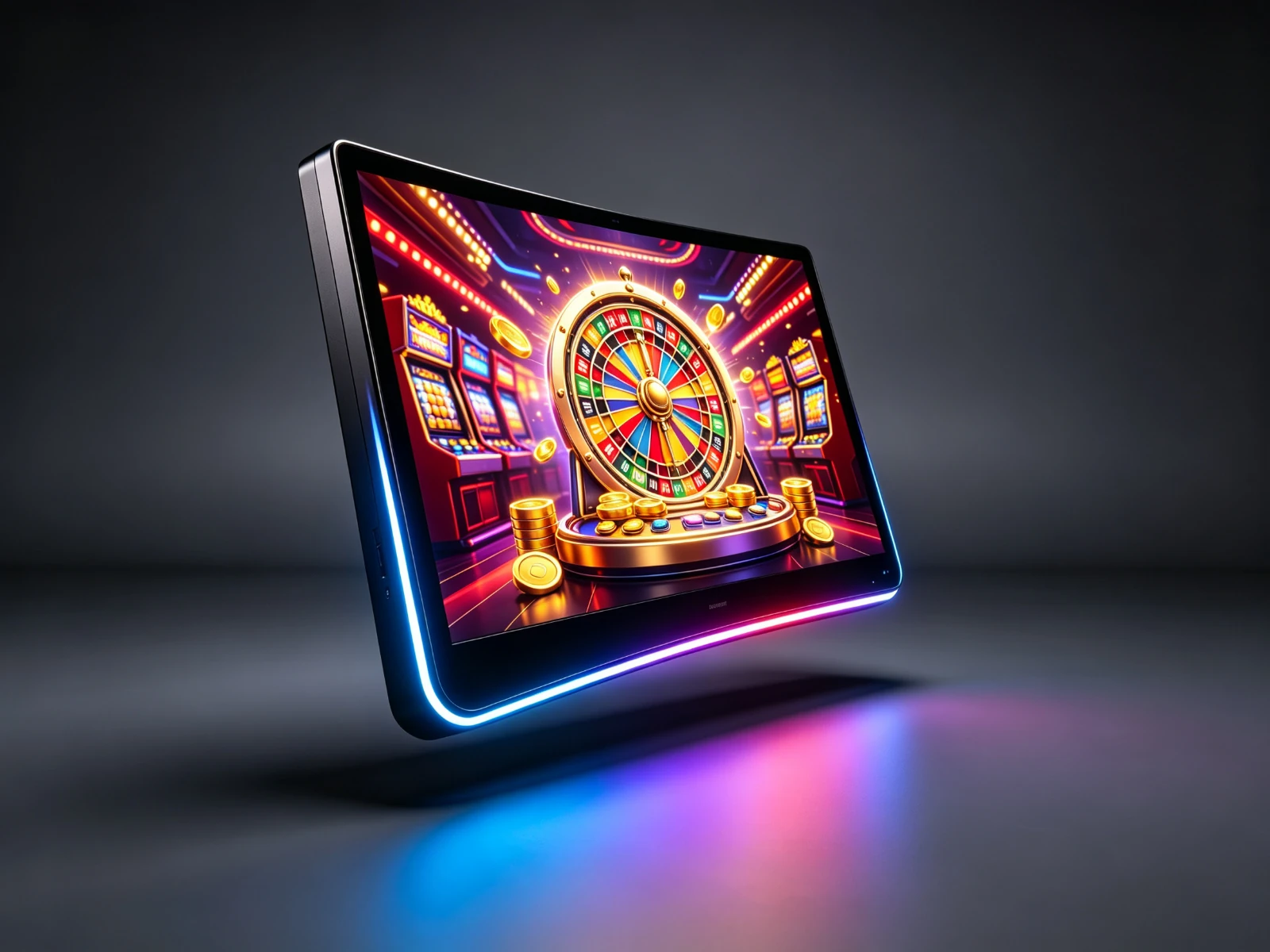 J-Curve Ergonomic Player Facing Curved Display Design