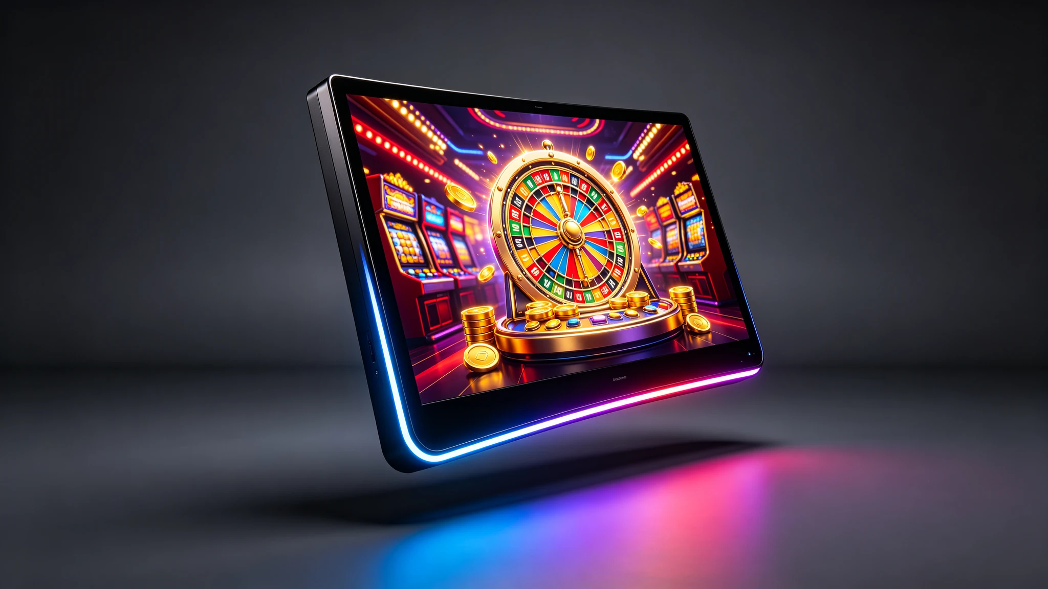 J-Type Curved 4K Gaming Display Slot Machine Monitor
