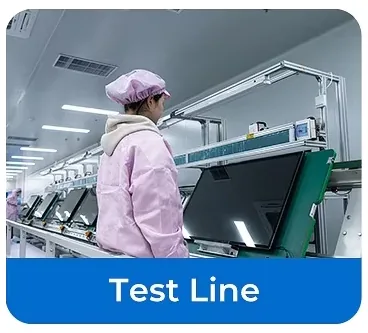 Qtenboard quality test line for interactive whiteboards