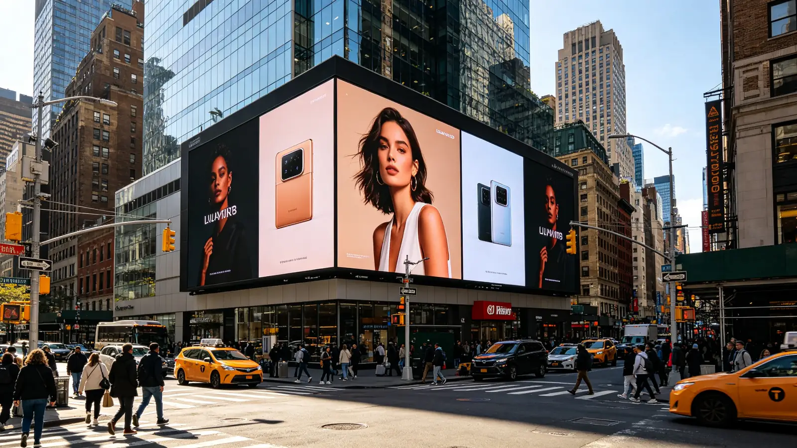 Qtenboard LCD video wall DOOH outdoor digital advertising network