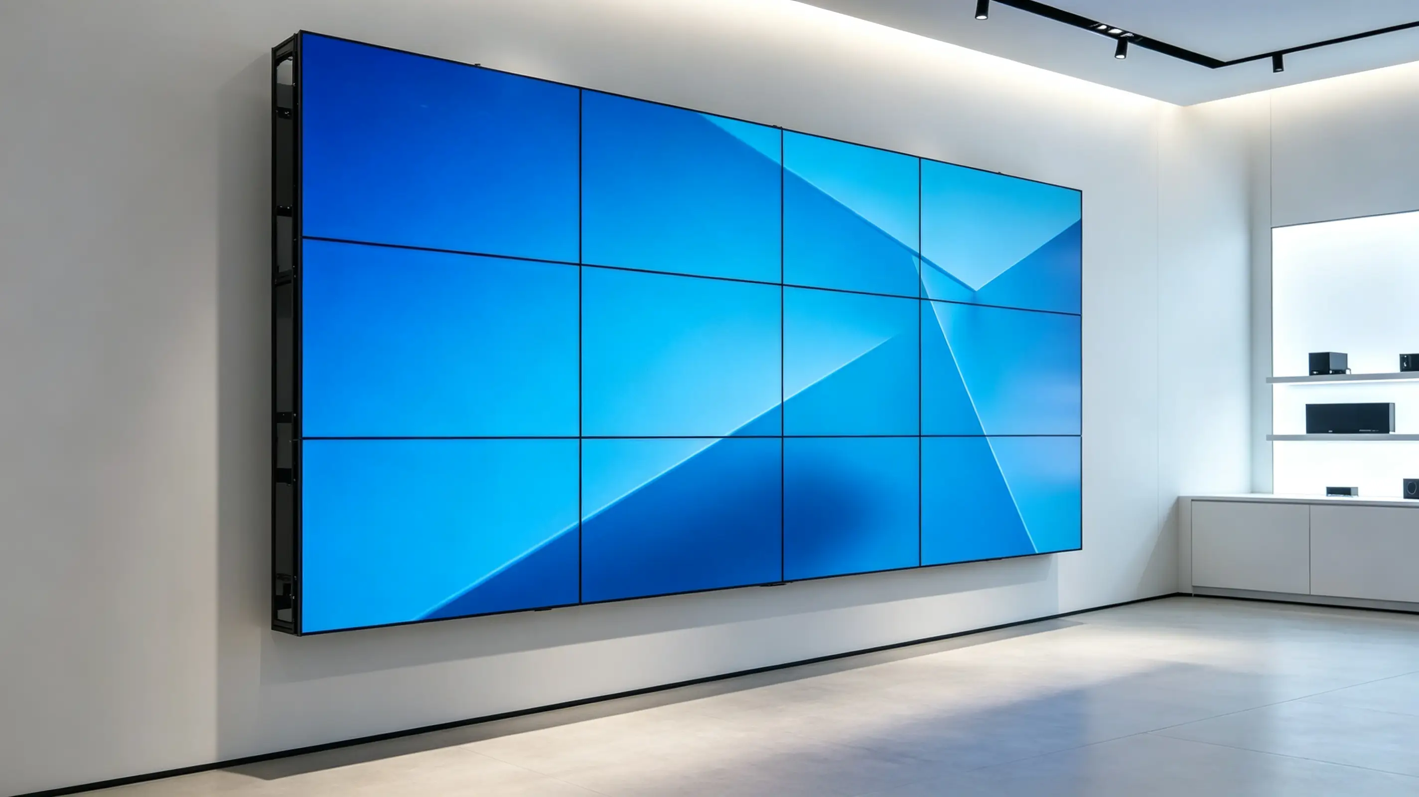 Qtenboard LCD video wall seamless 4K UHD advertising display system