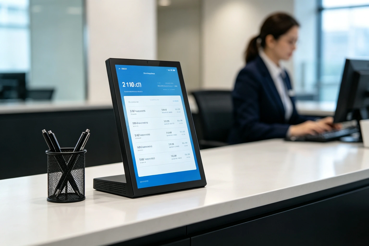 Bank Counter Queue Management Display