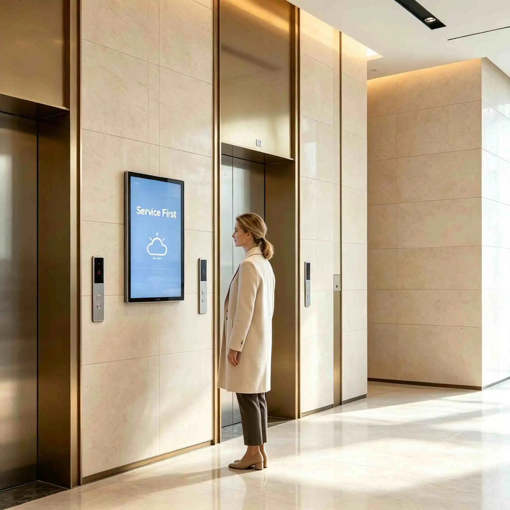 Elevator Digital Signage Buying Guide ROI, Pitfalls & Form Factor Comparison  
