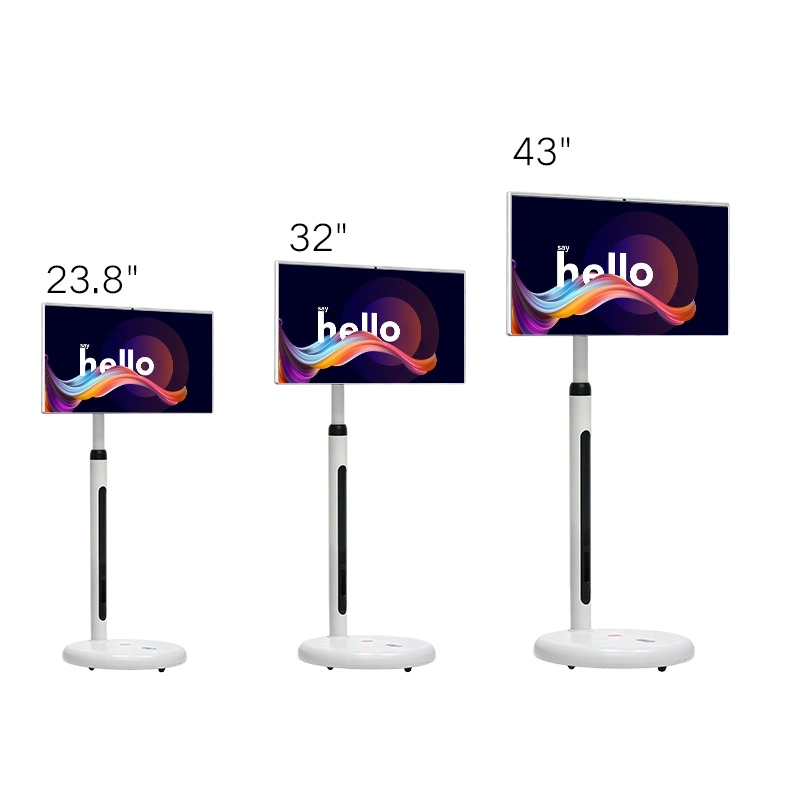 GM02 friend machine 23.8 inch,32 inch,43 inch three sizes comparison display