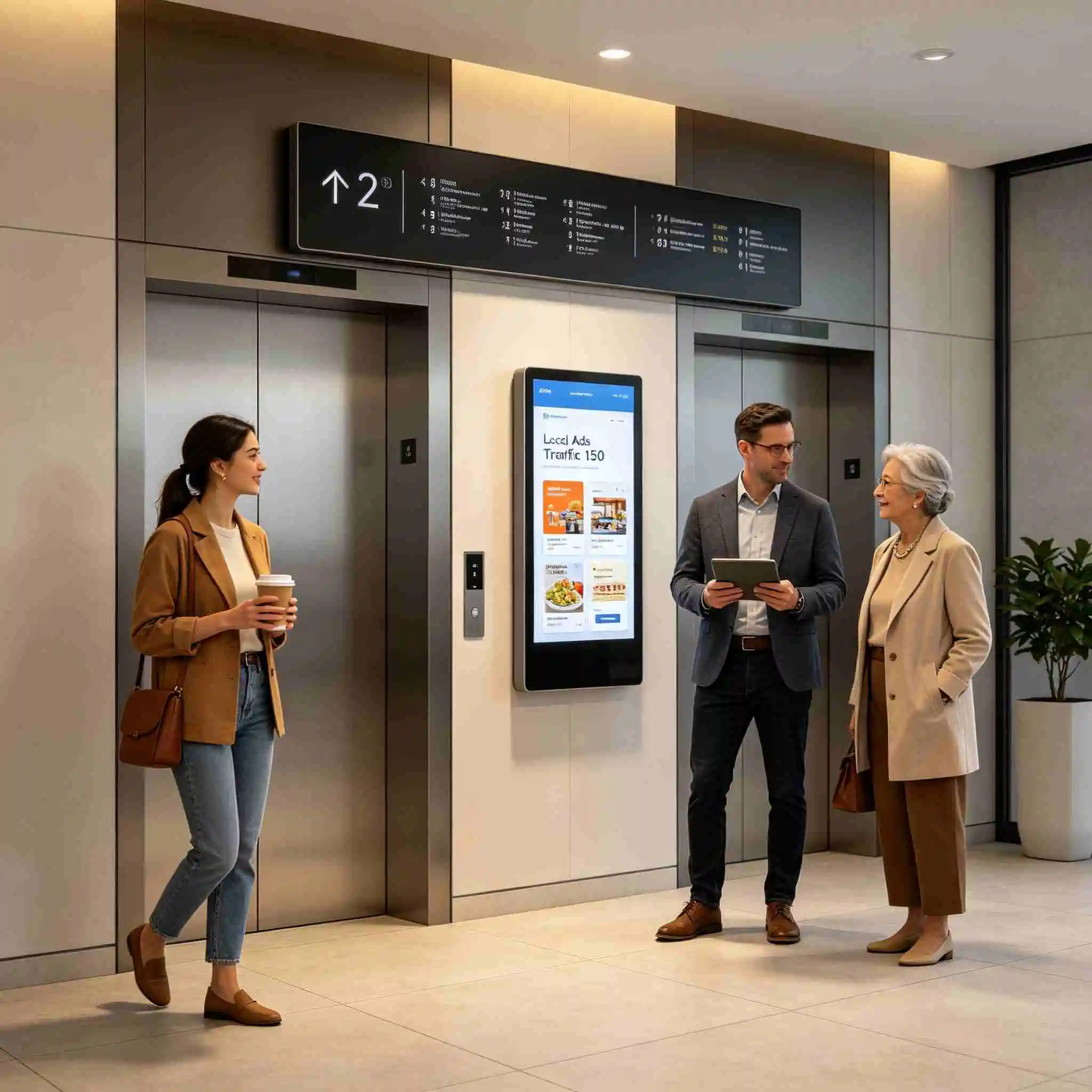 Elevator Digital Signage for Office Buildings: Content Strategy, Software & ROI