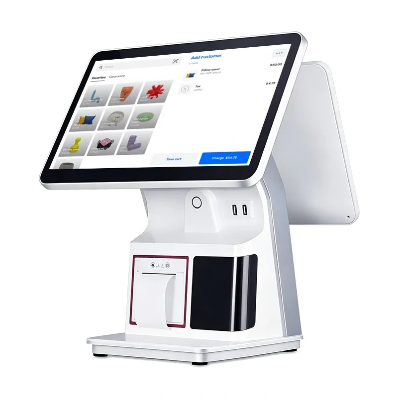 Qtenboard QM K7H43Y single screen POS model with front USB ports
