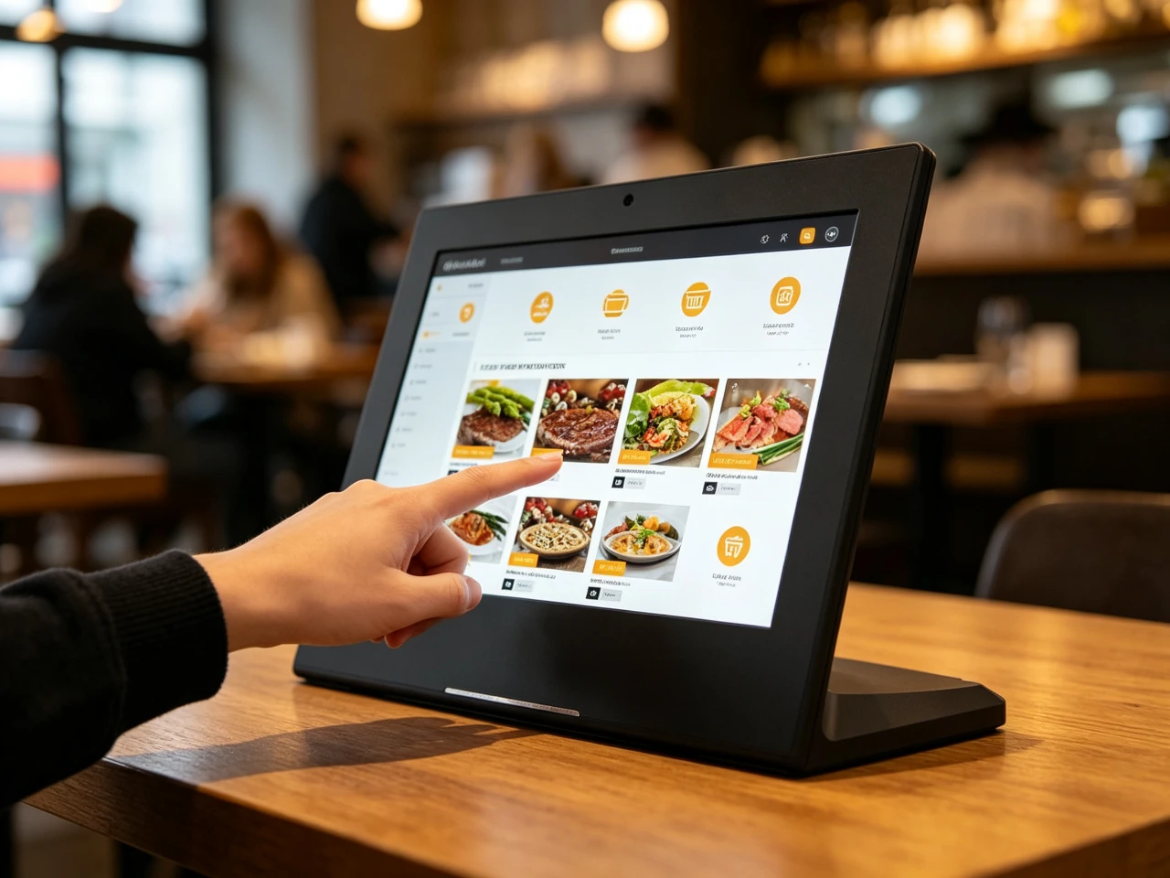 Qtenboard desktop menu board responsive touch screen