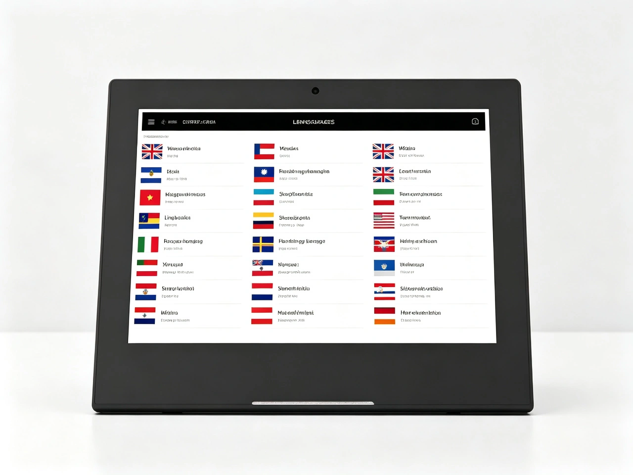 Qtenboard digital menu board multi language support