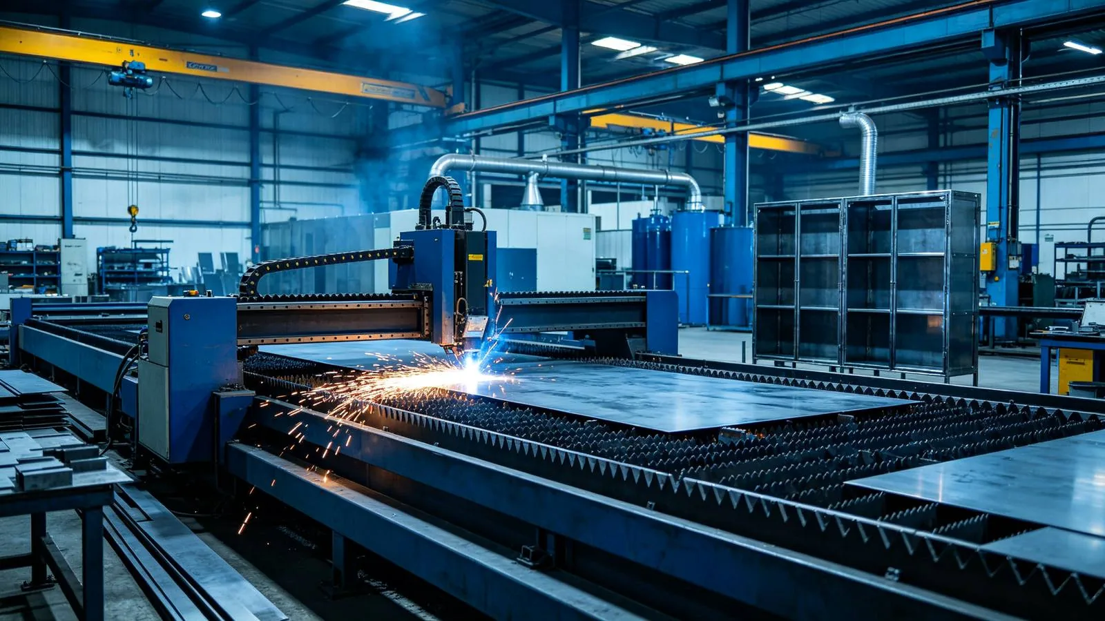 Qtenboard metal fabrication factory with laser cutting and welding lines