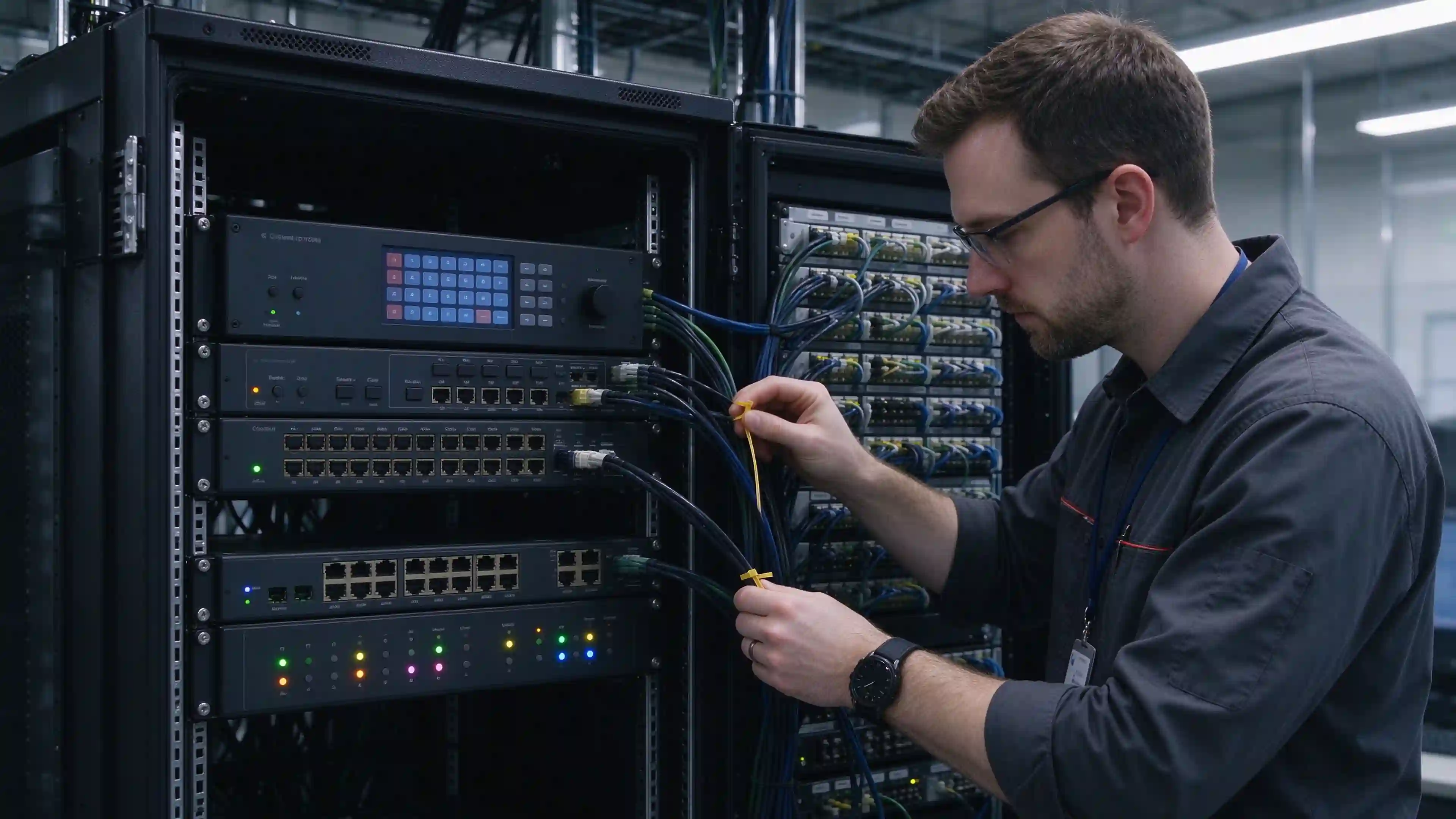 LCD video wall controller signal distribution