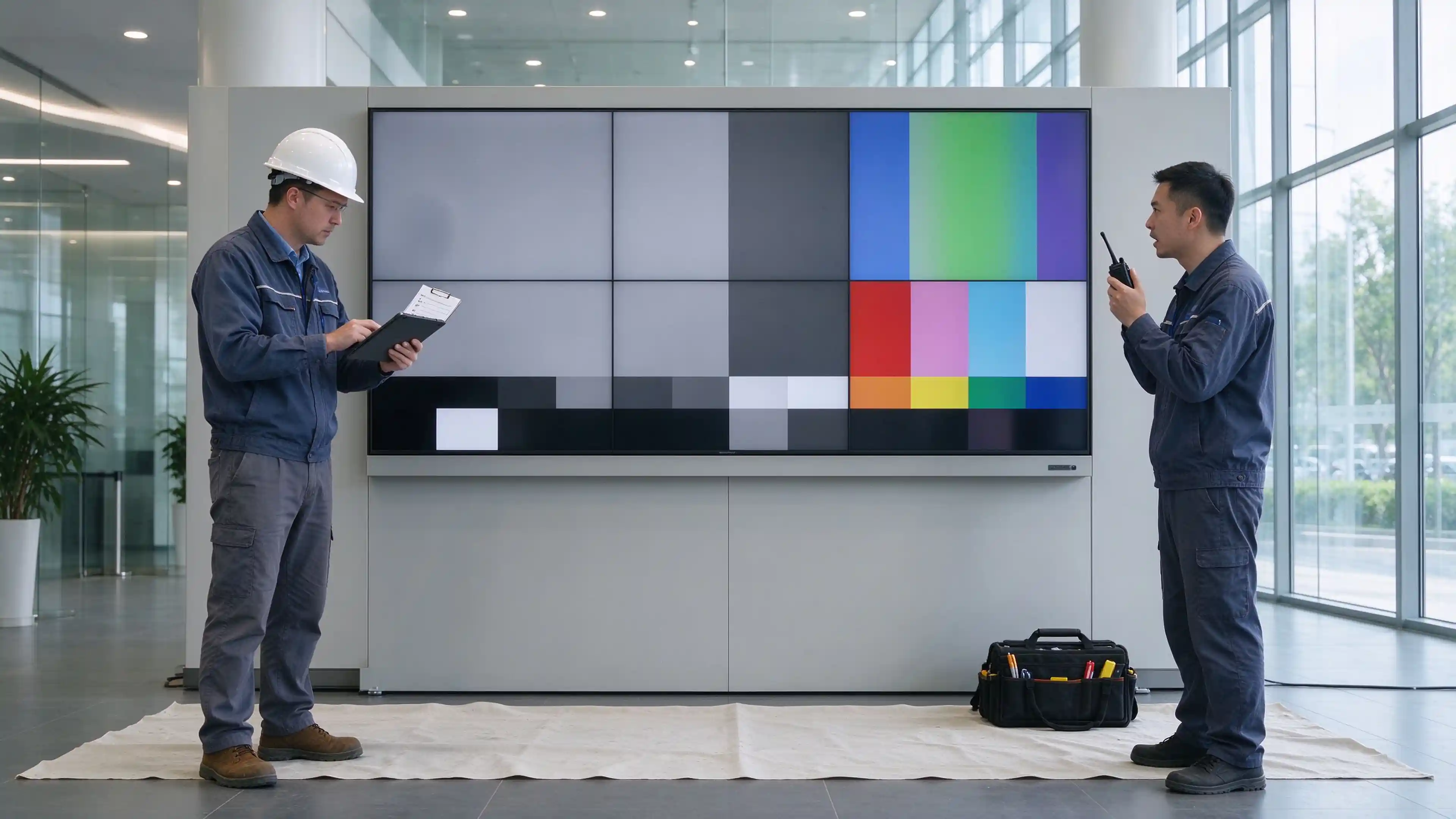 LCD video wall site acceptance checklist